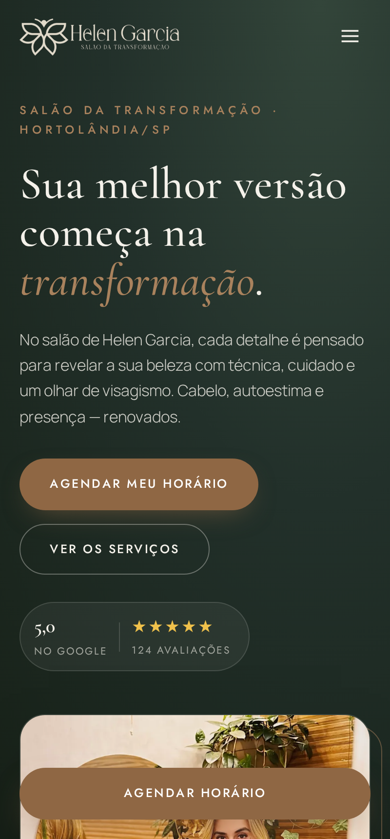 Site no celular